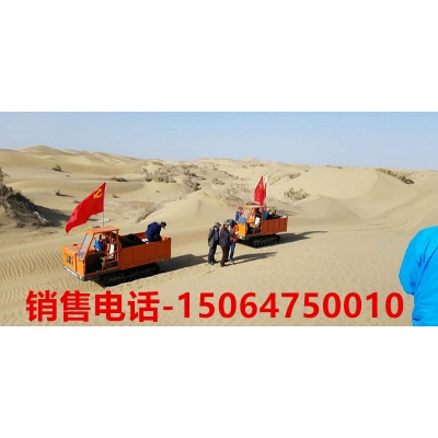 沙漠行走的晟鵬5T履帶運輸車
