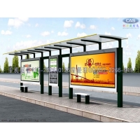 自然綠夾膠玻璃公交車站廣告牌廠家創(chuàng)安盛