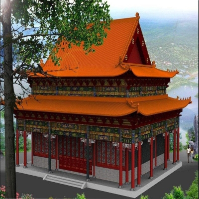 上海建盛景觀鋼結構-上海鋼結構仿古建筑-上海仿古鋼結構公司