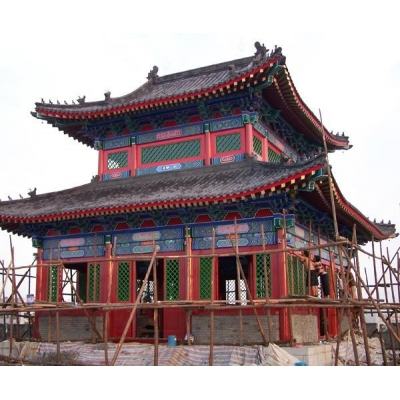天津園林景觀鋼結構-天津鋼結構仿古建筑施工-天津仿古鋼結構