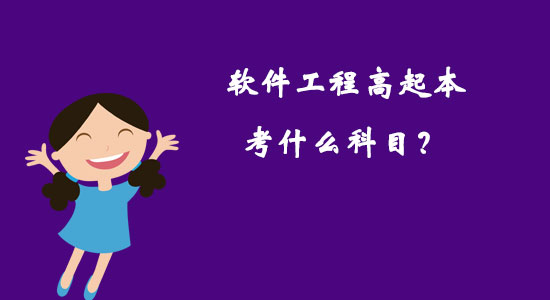 軟件工程高起本考什么科目？
