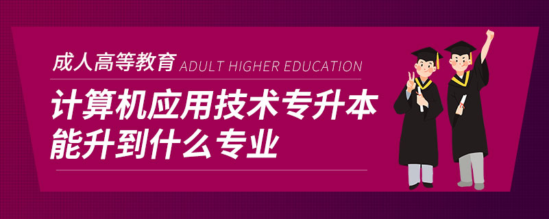 計(jì)算機(jī)應(yīng)用技術(shù)專(zhuān)升本能升到什么專(zhuān)業(yè)