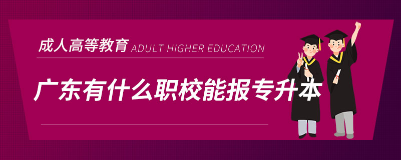 廣東有什么職校能報(bào)專升本