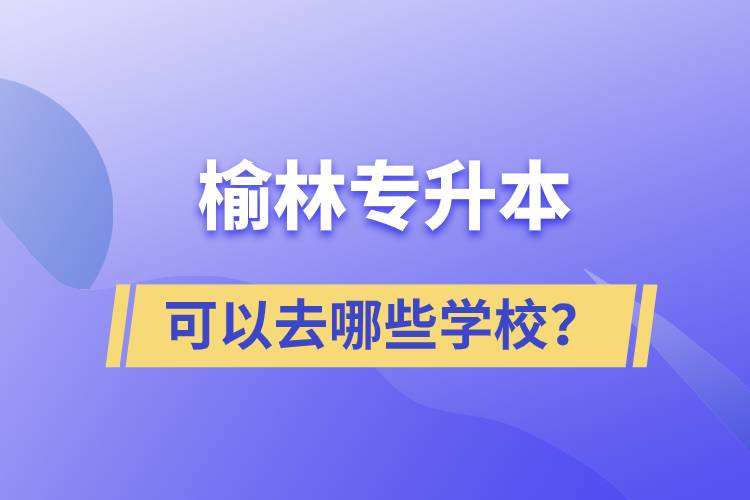 榆林專升本可以去哪些學(xué)校？