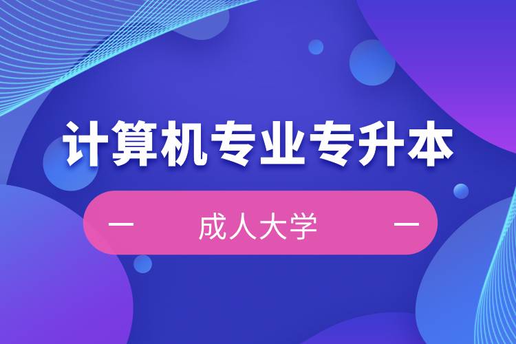 開(kāi)設(shè)計(jì)算機(jī)專(zhuān)業(yè)專(zhuān)升本的成人大學(xué)