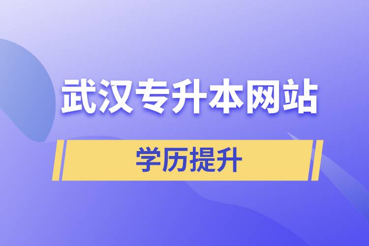 武漢專升本網(wǎng)站