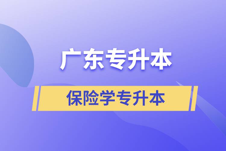 廣東保險(xiǎn)學(xué)專(zhuān)升本