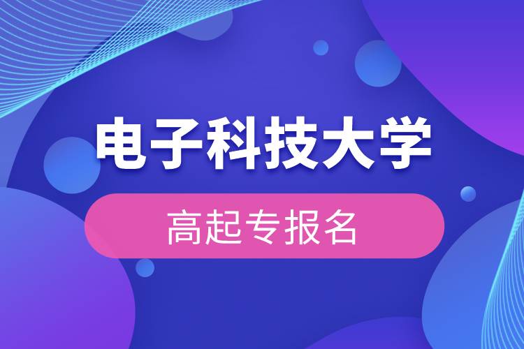 電子科技大學(xué)高起專報(bào)名