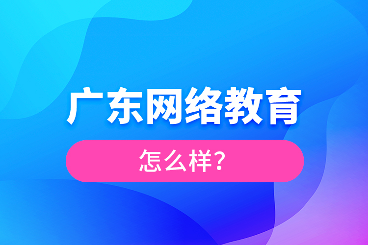 廣東網(wǎng)絡(luò)教育怎么樣？