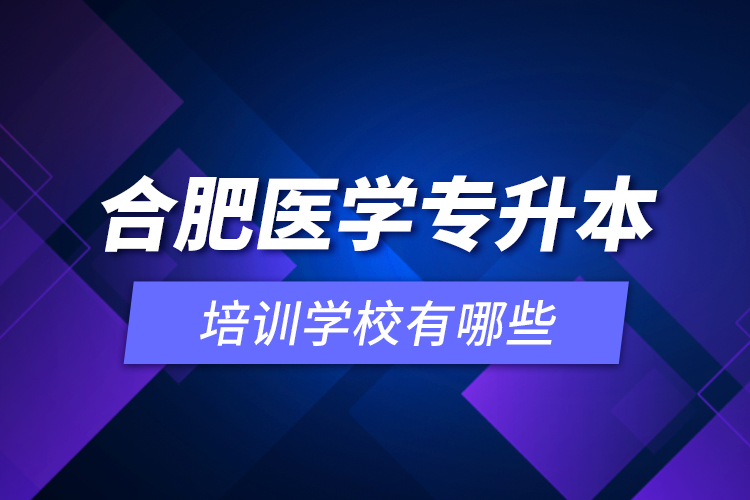合肥醫(yī)學(xué)專(zhuān)升本培訓(xùn)學(xué)校有哪些？