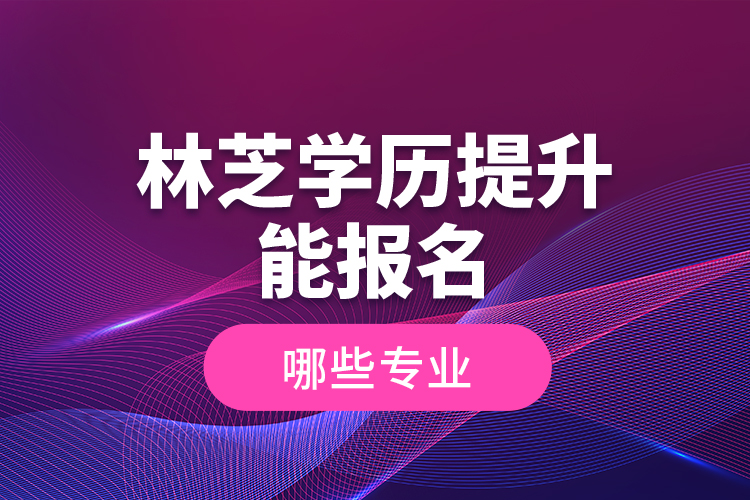 林芝學歷提升能報名哪些專業(yè)？